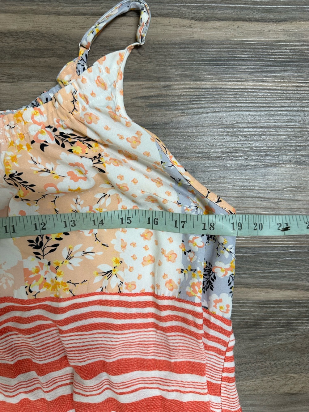 GiGiO USA Floral Stripe Mixed Pattern Dress - Picture 7 of 7